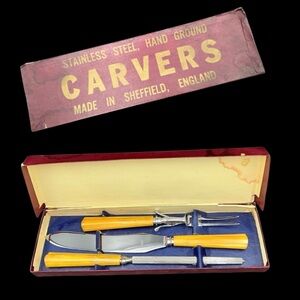 Vintage Webber and Hill Stainless Steel Carvers Made in Sheffield England